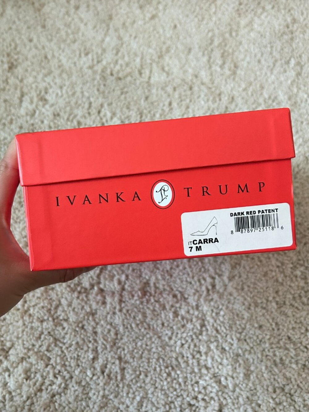 Ivanka Trump Carra Wine Red Heels - Picture 8 of 9